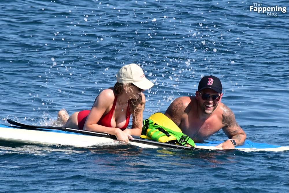 Katie McGlynn Stuns in a Red Bikini as She Hits the Beach in Greece with Ricky Raymen (32 Photos) - #25