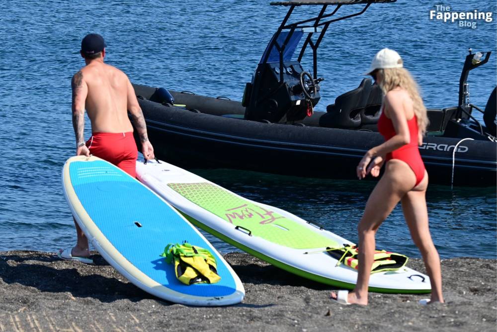 Katie McGlynn Stuns in a Red Bikini as She Hits the Beach in Greece with Ricky Raymen (32 Photos) - #13