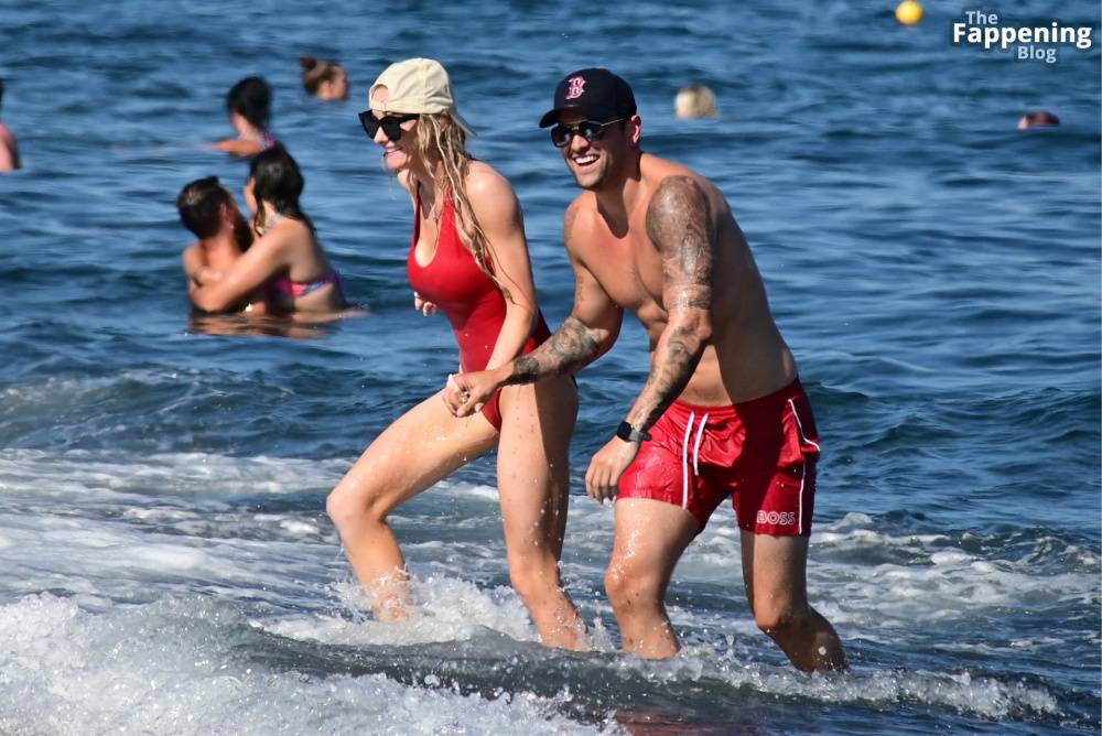 Katie McGlynn Stuns in a Red Bikini as She Hits the Beach in Greece with Ricky Raymen (32 Photos) - #6