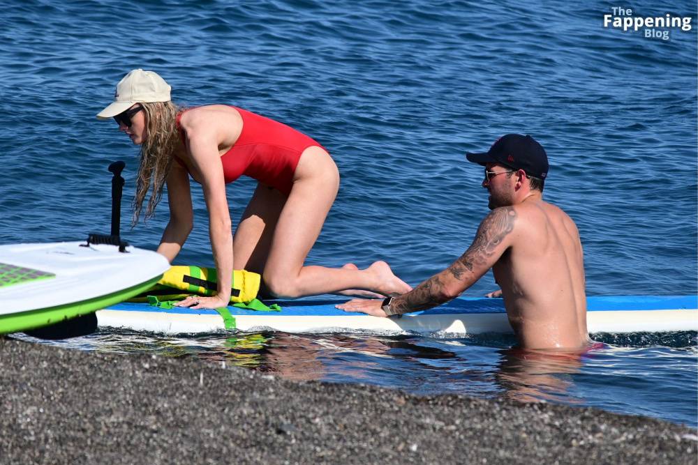 Katie McGlynn Stuns in a Red Bikini as She Hits the Beach in Greece with Ricky Raymen (32 Photos) - #18