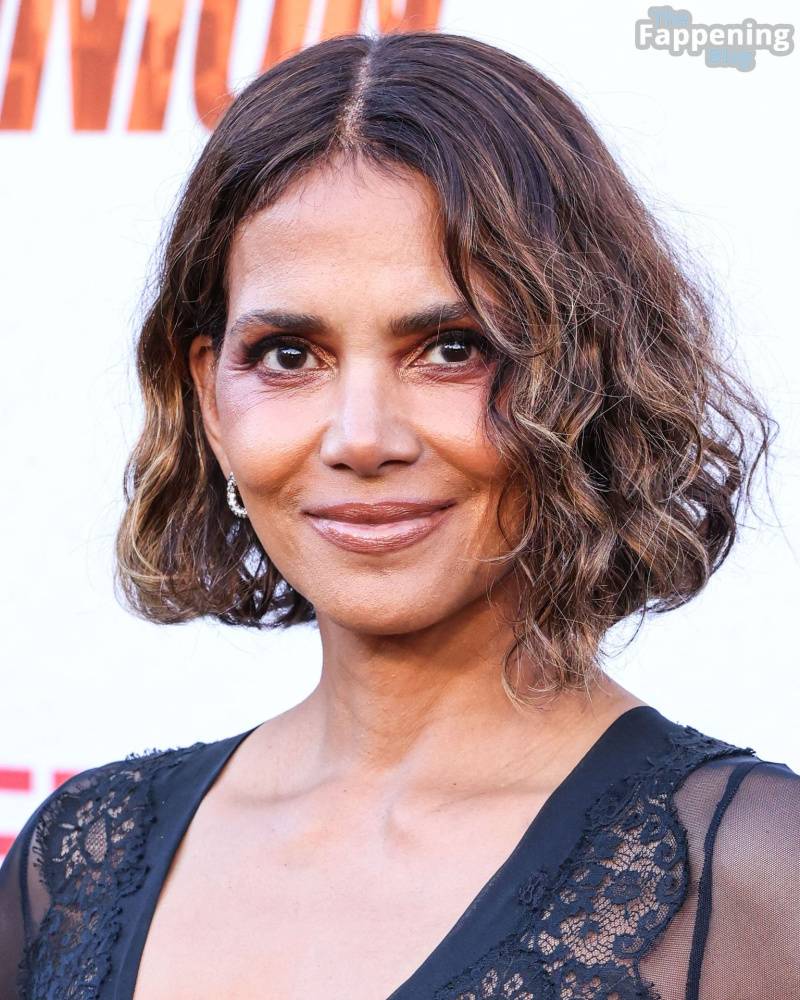 Halle Berry Looks Hot in a See-Through Lace Dress at the Premiere of “The Union” in LA (150 Photos) - #9