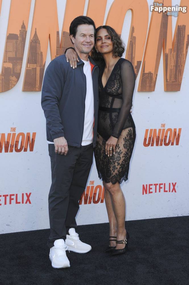 Halle Berry Looks Hot in a See-Through Lace Dress at the Premiere of “The Union” in LA (150 Photos) - #12