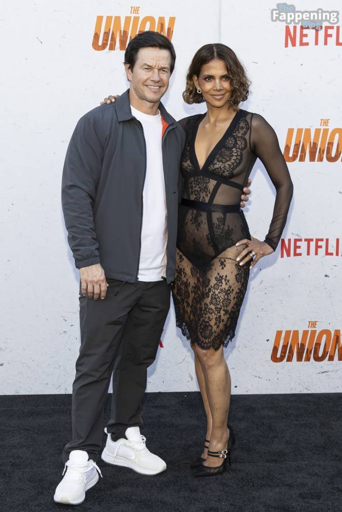 Halle Berry Looks Hot in a See-Through Lace Dress at the Premiere of “The Union” in LA (150 Photos) - #29