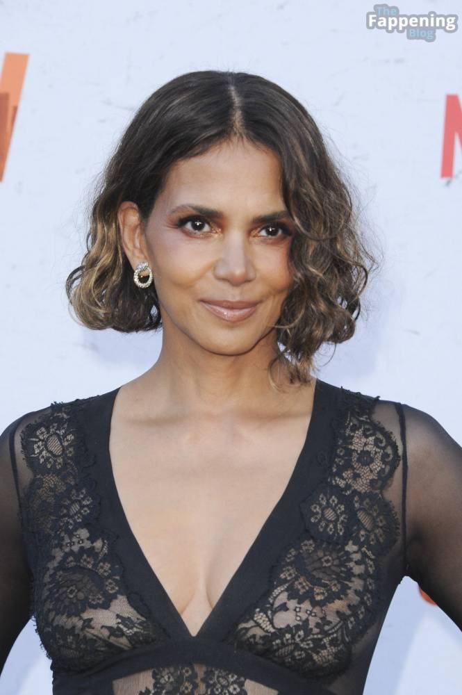 Halle Berry Looks Hot in a See-Through Lace Dress at the Premiere of “The Union” in LA (150 Photos) - #16