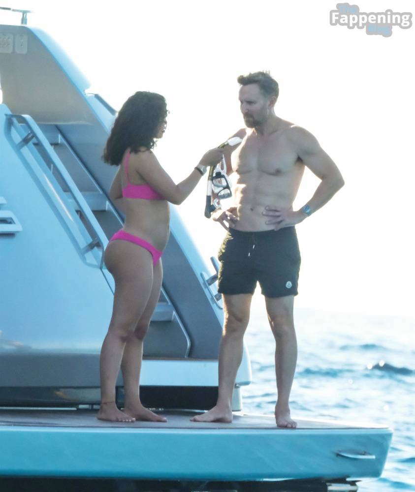 Jessica Ledon & David Guetta Get Up Close and Personal on a Yacht in Ibiza (45 Photos) - #4