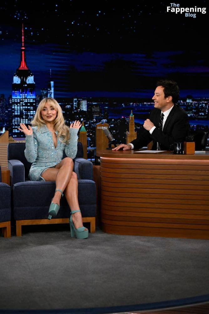 Sabrina Carpenter Displays Her Sexy Legs on The Tonight Show with Jimmy Fallon (20 Photos + Videos) - #6