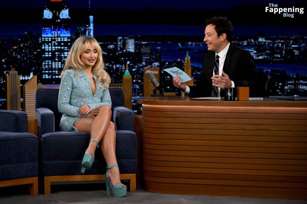 Sabrina Carpenter Displays Her Sexy Legs on The Tonight Show with Jimmy Fallon (20 Photos + Videos) - #9