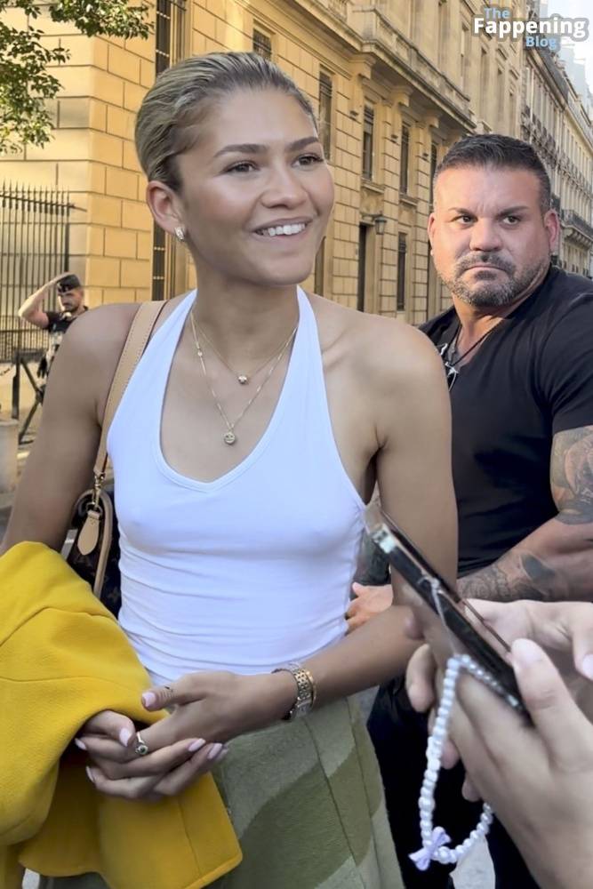 Zendaya Goes Bralessin Paris (30 Photos) - #10