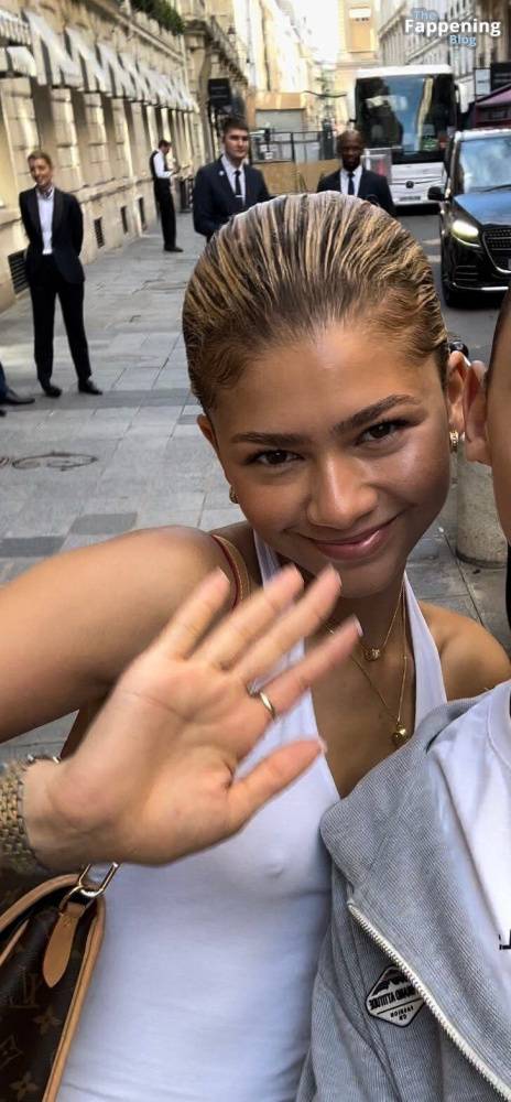 Zendaya Goes Bralessin Paris (30 Photos) - #16