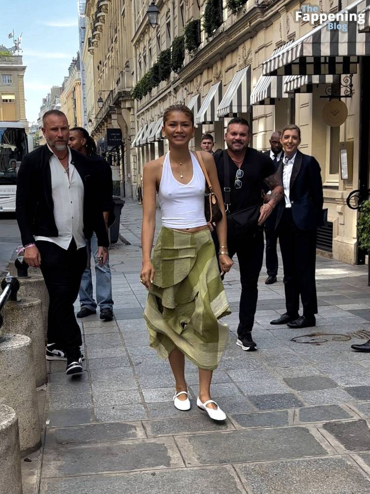 Zendaya Goes Bralessin Paris (30 Photos) - #1