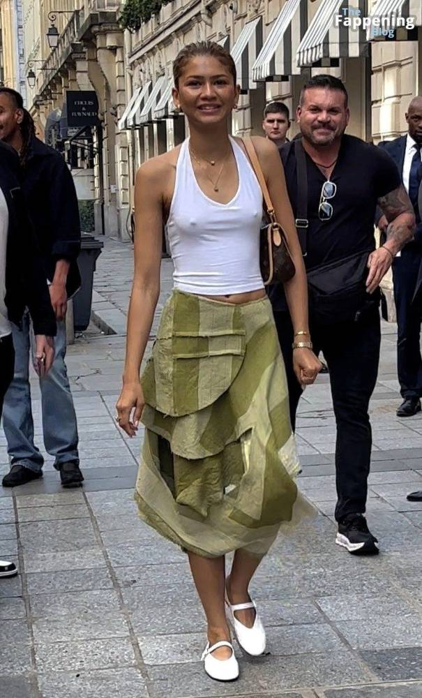 Zendaya Goes Bralessin Paris (30 Photos) - #23