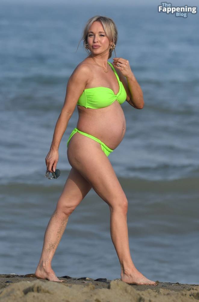 Jorgie Porter Shows Off Her Baby Bump Out on the Beach During Her Holiday in Spain (36 Photos) - #2