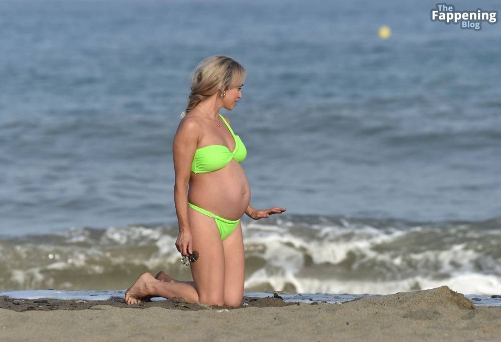 Jorgie Porter Shows Off Her Baby Bump Out on the Beach During Her Holiday in Spain (36 Photos) - #27