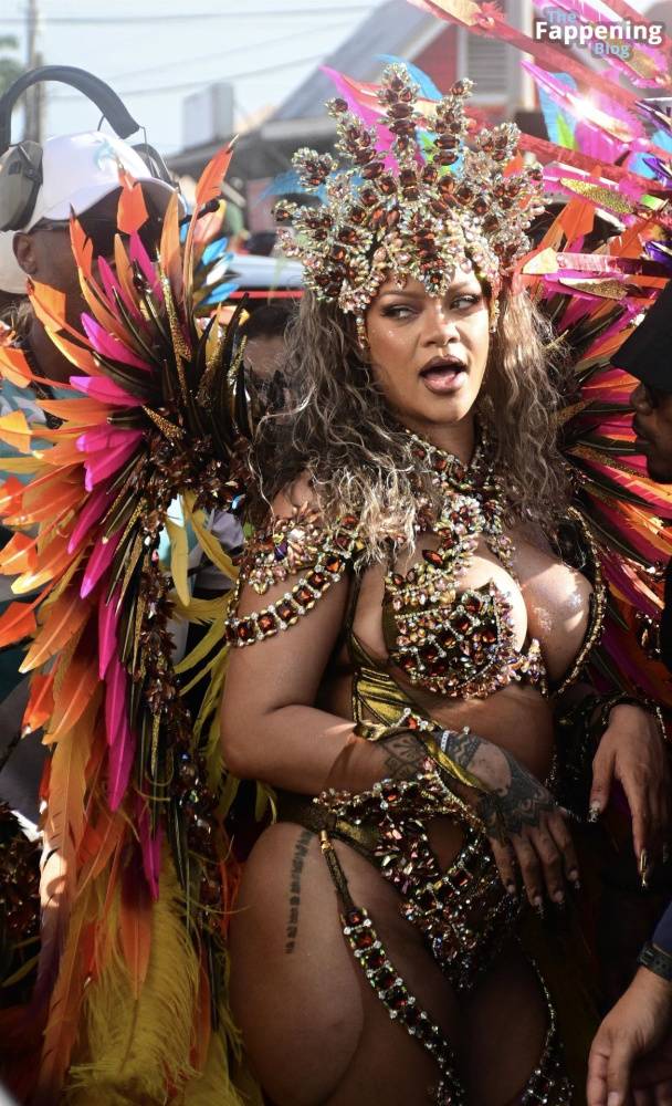 Rihanna Displays Her Curves at the Carnival Festival in Barbados (152 Photos) - #11