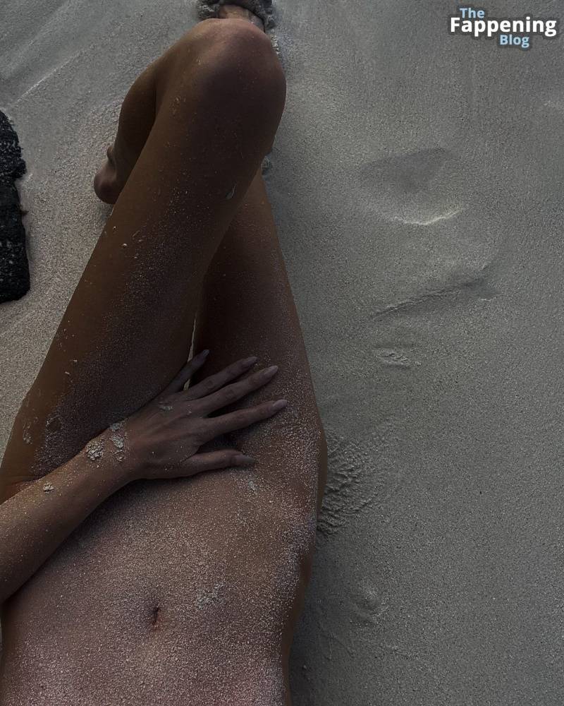 Elsa Hosk Poses Naked on the Beach (12 Photos + Video) - #3