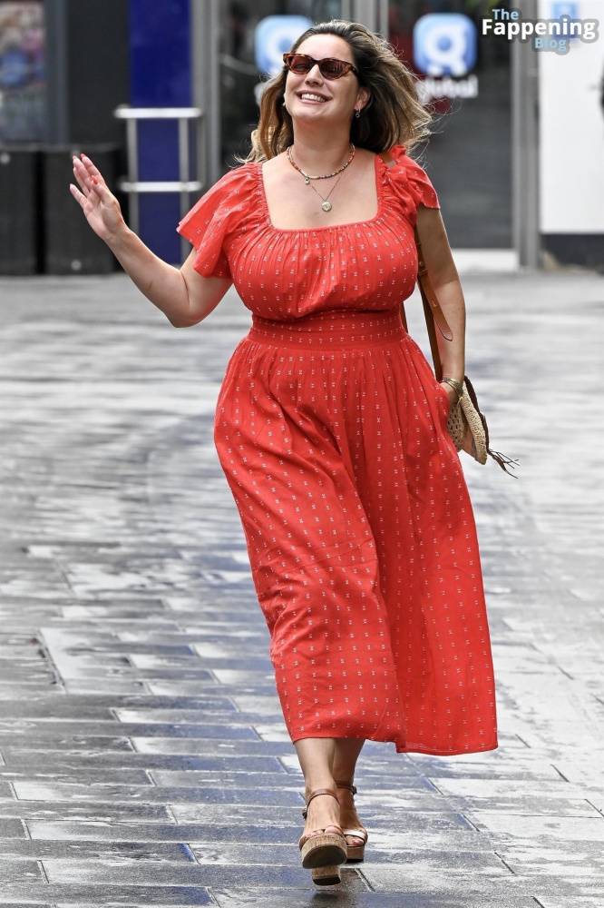 Kelly Brook Shows Off Her Assets in a Red Dress in London (34 Photos) - #11