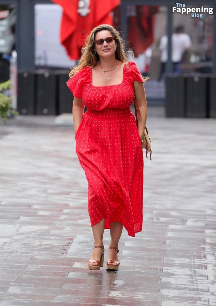 Kelly Brook Shows Off Her Assets in a Red Dress in London (34 Photos) - #7