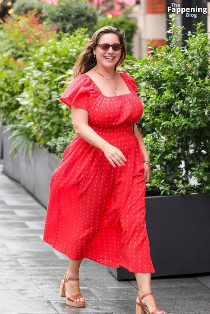 Kelly Brook Shows Off Her Assets in a Red Dress in London (34 Photos) - #29