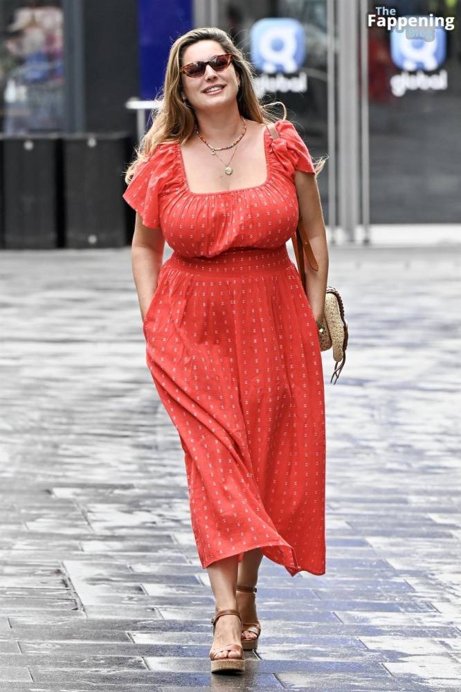 Kelly Brook Shows Off Her Assets in a Red Dress in London (34 Photos) - #15