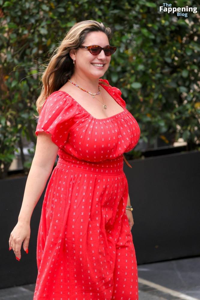 Kelly Brook Shows Off Her Assets in a Red Dress in London (34 Photos) - #25