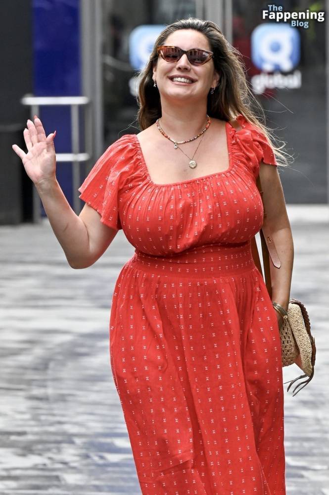 Kelly Brook Shows Off Her Assets in a Red Dress in London (34 Photos) - #22