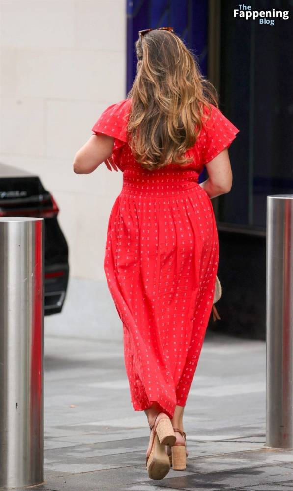 Kelly Brook Shows Off Her Assets in a Red Dress in London (34 Photos) - #24