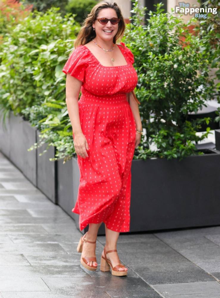 Kelly Brook Shows Off Her Assets in a Red Dress in London (34 Photos) - #4