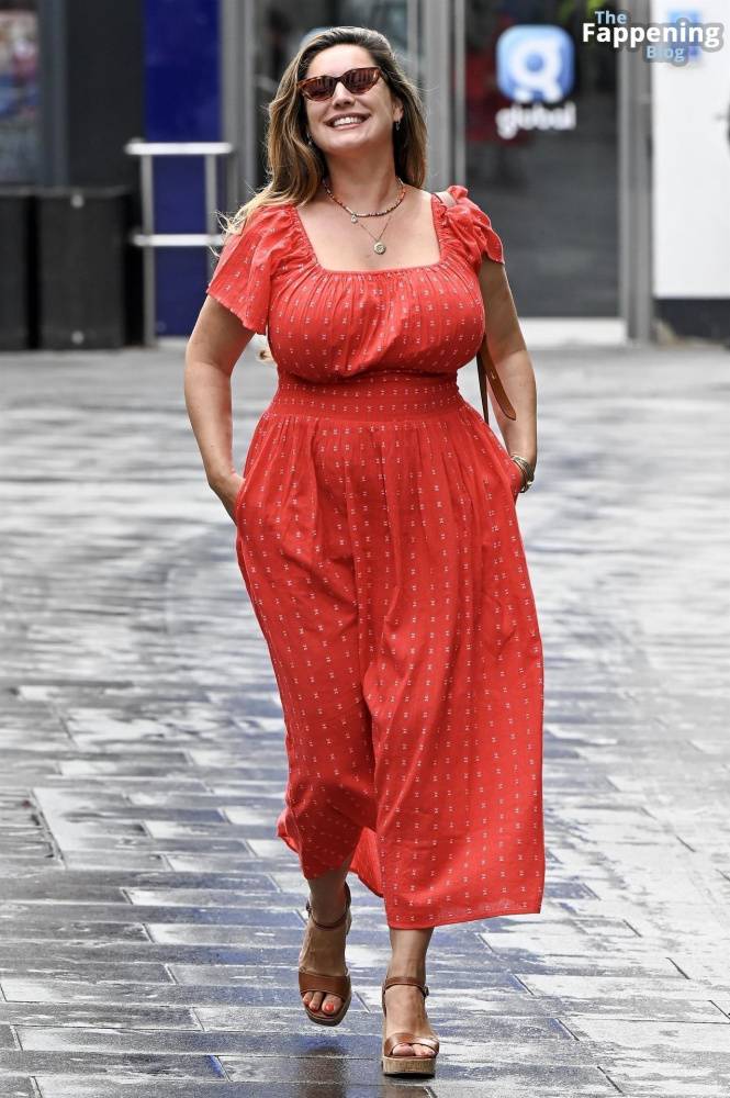 Kelly Brook Shows Off Her Assets in a Red Dress in London (34 Photos) - #12