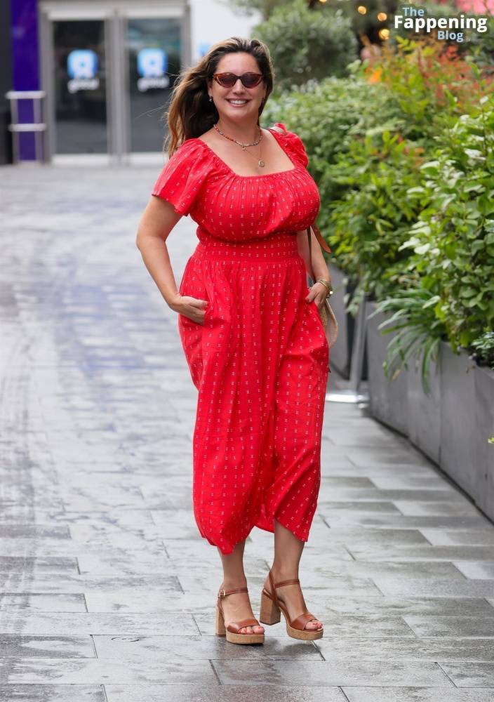 Kelly Brook Shows Off Her Assets in a Red Dress in London (34 Photos) - #8