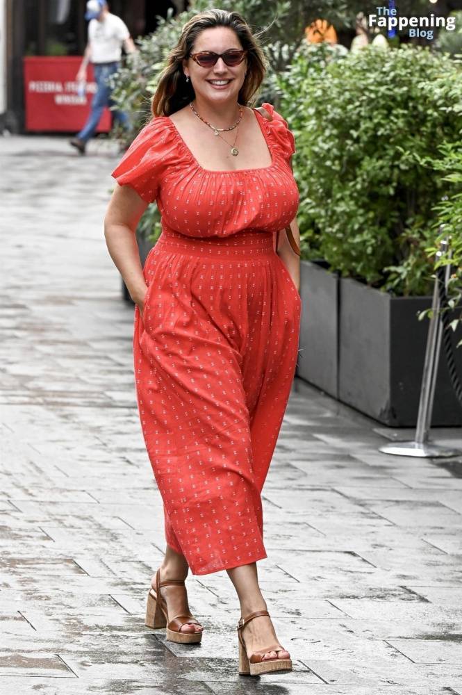 Kelly Brook Shows Off Her Assets in a Red Dress in London (34 Photos) - #21