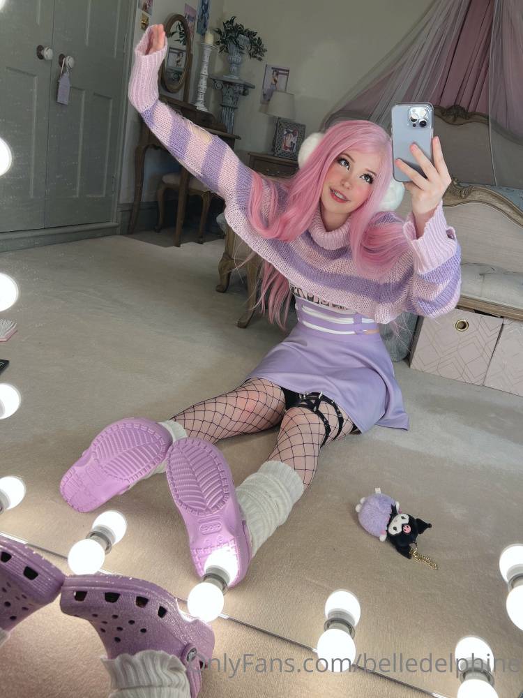 Belle Delphine Purple Crocs Porn Gallery - #4