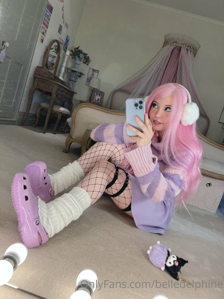 Belle Delphine Purple Crocs Nude NSFW Gallery - #4