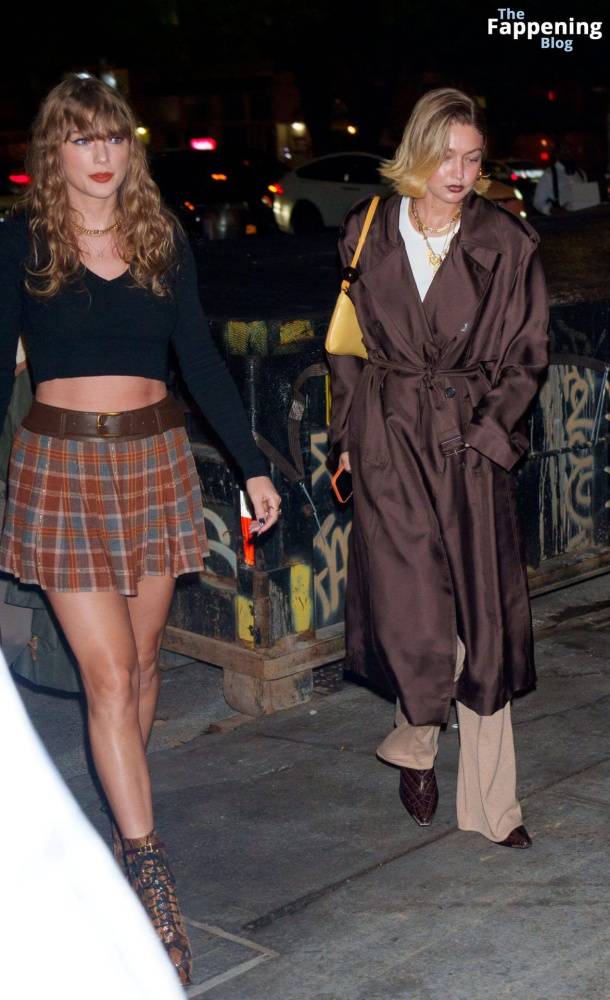 Taylor Swift Displays Her Slender Legs in a Plaid Mini Skirt on NYC Night Out (16 Photos) - #5