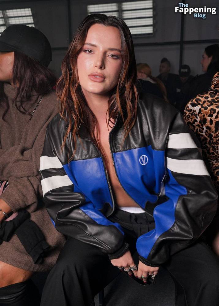 Bella Thorne Goes Braless in a Leather Jacket at the Vetements Show in Paris (28 Photos) - #15