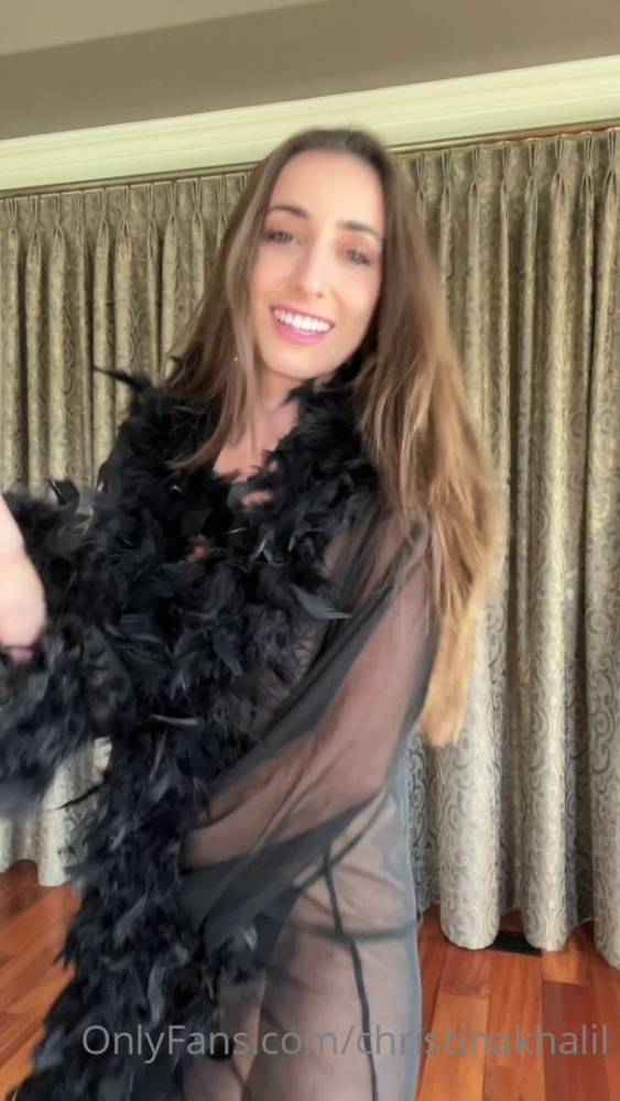 Christina Khalil See-Through Robe Lingerie Onlyfans Video Leaked - #main