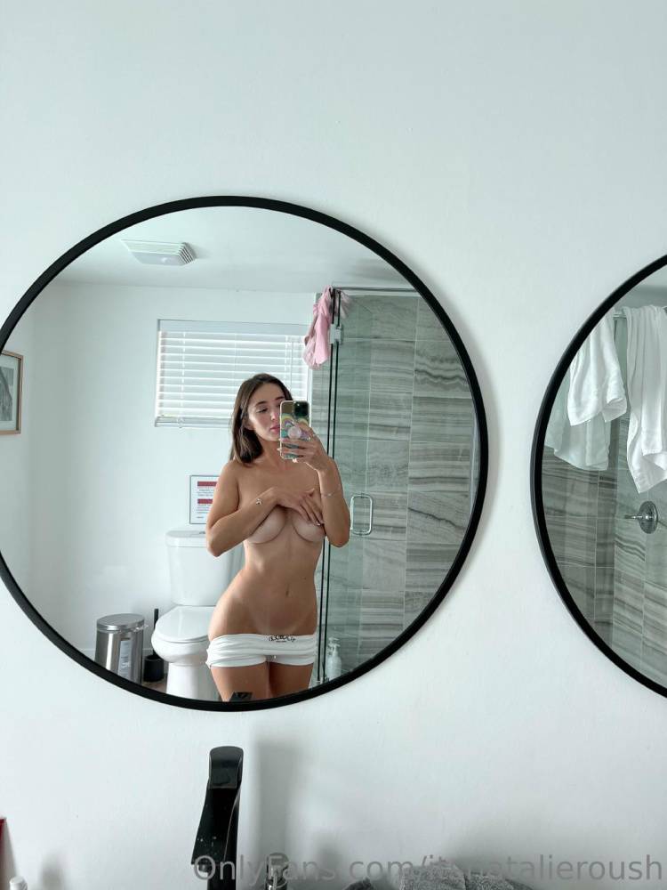 Natalie Roush Nipple Tease Bathroom Selfie Onlyfans Set Leaked - #main
