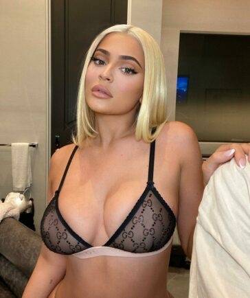 Kylie Jenner Sheer See Through Lingerie Nip Slip Set Leaked - Usa on fansphoto.pics