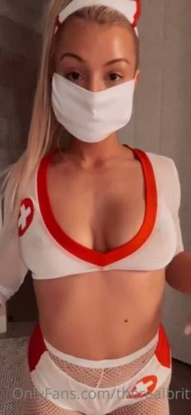 Therealbrittfit Naughty Nurse Onlyfans Video on fansphoto.pics