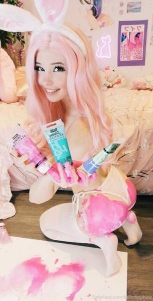 Belle Delphine Ass Painting Onlyfans Video on fansphoto.pics