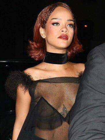 Rihanna Candid See-Through Nipple Slip Photos Leaked - Barbados on fansphoto.pics