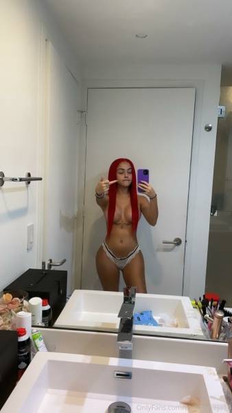 Malu Trevejo Topless Redhead Thong Onlyfans Set Leaked - Usa on fansphoto.pics