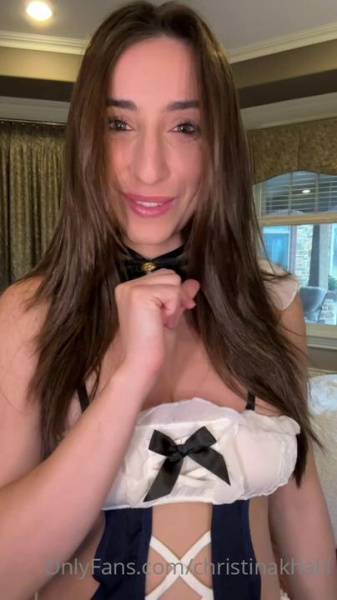 Christina Khalil Sexy Bodysuit Fan Gift Onlyfans Video Leaked on fansphoto.pics