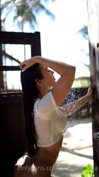 Angie Varona Wet T-Shirt Shower Onlyfans Video Leaked on fansphoto.pics
