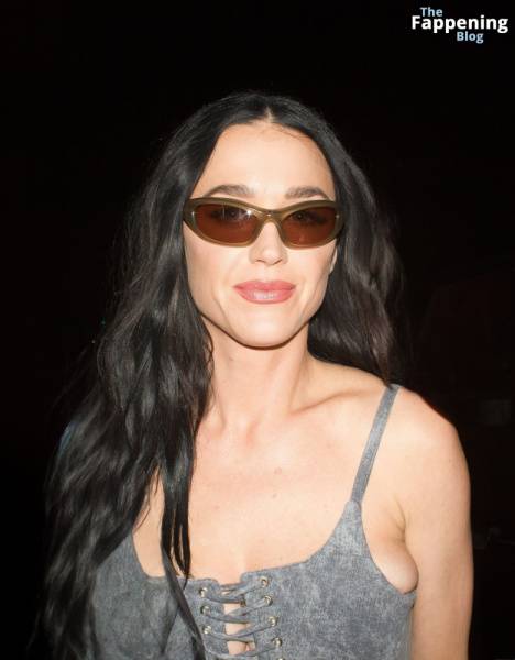 Braless Katy Perry Leaves Crillon Hotel For Dinner in Paris (120 Photos) on fansphoto.pics