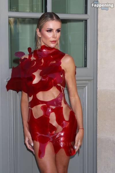 Águeda López Stuns in a Red Dress in Paris (16 Photos) on fansphoto.pics