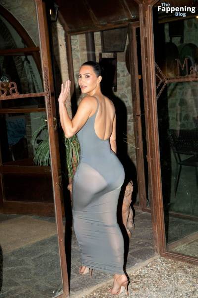 Kim Kardashian Shows Off Her Assets in a Sheer Dress (14 Photos) on fansphoto.pics