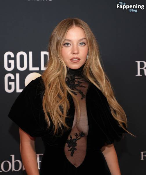 Sydney Sweeney Shows Off Her Sexy Breasts at The Road to the Golden Globes Party (42 Photos) on fansphoto.pics